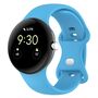 F�r Google Pixel Watch 3 45mm Silikon Band Butterfly Gr��e S H- Blau