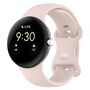 F�r Google Pixel Watch 3 45mm Silikon Armband Butterfly Gr��e S Rosa