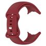 F�r Google Pixel Watch 3 45mm Silikon Armband Butterfly Gr��e S Rot
