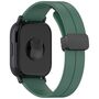 F�r Xiaomi Redmi Watch 5 Lite Silikon Magnetisches Armband Dunkelgr�n