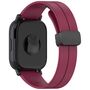 F�r Xiaomi Redmi Watch 5 Active Silikon Magnetisches Armband Weinrot