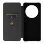 F�r Xiaomi Redmi 14C Carbon Faser Flip Design Schutz H�lle Schwarz