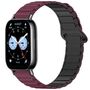 F�r Xiaomi Redmi Watch 5 Lite Two Color Magnetisches Arm Band Weinrot