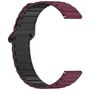 F�r Xiaomi Redmi Watch 5 Lite Two Color Magnetisches Arm Band Weinrot