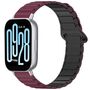 F�r Xiaomi Redmi Watch 5 Active Two Color Magnetisches Armband Weinrot