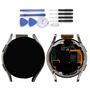 Samsung LCD Display mit Rahmen f�r Galaxy Watch FE 40mm GH97-30050B Ersatzteil Silber