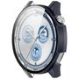 F�r Huawei Watch GT 5 46mm Kunststoff PC H�lle + H9 Hart Glas D- Blau
