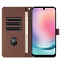 F�r Samsung Galaxy A16 Kunstleder Book Wallet Elefant H�lle D- Braun