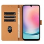 F�r Samsung Galaxy A16 Kunstleder Book Wallet Elefant H�lle Hellbraun