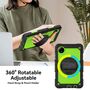 F�r Xiaomi Redmi Pad SE 8.7 360 Grad Rotation Hybrid PC H�lle Gr�n