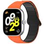 F�r Xiaomi Smart Band 9 Pro / 8 Pro Design Magnetisches Armband Orange