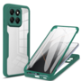 F�r Xiaomi 14T Pro Full Cover Acrylic Hybrid TPU Schutz H�lle D- Gr�n