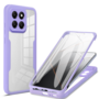 F�r Xiaomi 14T Pro Full Cover 360 Acrylic Hybrid TPU Schutz H�lle Lila