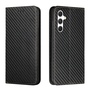 F�r Samsung Galaxy A16 Carbonfaser Flip Magnetisches Kunstleder H�lle