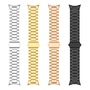F�r Google Pixel Watch 3 45mm Three Bead Edelstahl Ersatz Armband Gold