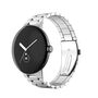 F�r Google Pixel Watch 3 45mm Three Bead Edelstahl Armband Silber