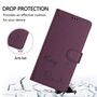 F�r ZTE Blade V60 Vita / Axon 60 Lite Design Kunst Leder H�lle Violett