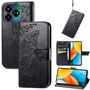 F�r ZTE Blade V60 Vita / Axon 60 Lite Kunstleder Wallet H�lle Schwarz