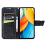 F�r ZTE Blade V60 Vita / Axon 60 Lite Kunstleder Wallet H�lle Schwarz