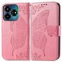 F�r ZTE Blade V60 Vita / Axon 60 Lite Kunstleder Wallet H�lle Pink
