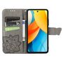 F�r ZTE Blade V60 Vita / Axon 60 Lite Kunstleder Wallet H�lle Grau