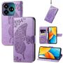 F�r ZTE Blade V60 Vita / Axon 60 Lite Kunstleder Wallet H�lle H- Lila