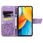 F�r ZTE Blade V60 Vita / Axon 60 Lite Kunstleder Wallet H�lle H- Lila