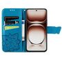 F�r Xiaomi Redmi 14C Kunstleder Book Wallet Schmetterling H�lle Blau