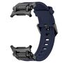 F�r Samsung Galaxy Watch Ultra 47mm Silikon Metall Ersatz Armband Blau