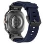 F�r Samsung Galaxy Watch Ultra 47mm Silikon Metall Ersatz Armband Blau