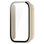 F�r Xiaomi Smart Band 9 Pro Kunststoff PC H�lle + H9 Hart Glas Beige