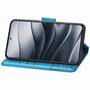 Fr Xiaomi Redmi Note 14 5G Kunstleder Wallet Schmetterling Hlle Blau