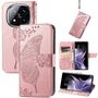 F�r Xiaomi Redmi Note 14 Pro Plus 5G Kunstleder Book Wallet H�lle Rosa