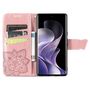 F�r Xiaomi Redmi Note 14 Pro Plus 5G Kunstleder Book Wallet H�lle Rosa