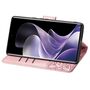 F�r Xiaomi Redmi Note 14 Pro Plus 5G Kunstleder Book Wallet H�lle Rosa