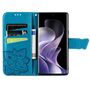 F�r Xiaomi Redmi Note 14 Pro Plus 5G Kunstleder Book Wallet H�lle Blau