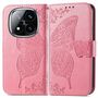 F�r Xiaomi Redmi Note 14 Pro Plus 5G Kunstleder Book Wallet H�lle Pink