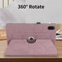 F�r Honor Pad X8a 11 Zoll 360 Grad Baum Motiv Kunstleder Tasche Pink