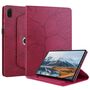 F�r Honor Pad X8a 11 Zoll 360 Grad Baum Motiv Kunstleder Tasche Rot