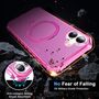 Fr Apple iPhone 16 Plus Solid Color MagSafe Ring Halter Hlle Pink
