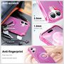 Fr Apple iPhone 16 Plus Solid Color MagSafe Ring Halter Hlle Pink