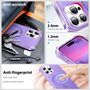 Fr Apple iPhone 16 Pro Max Solid Color MagSafe Ring Halter Hlle Lila
