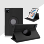 F�r Xiaomi Pad 7 / 7 Pro 360 Grad Rotation Kunstleder H�lle Schwarz 