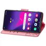 F�r Samsung Galaxy S25 Ultra Kunstleder Book Schmetterling H�lle Pink