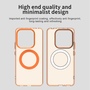 F�r Xiaomi Redmi Note 14 5G Magsafe PC Hybrid TPU Schutz H�lle Orange