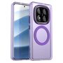 F�r Xiaomi Redmi Note 14 Pro 5G Magsafe Hybrid TPU Schutz H�lle Lila