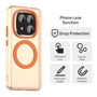 F�r Xiaomi Redmi Note 14 Pro Plus 5G Magsafe Hybrid TPU H�lle Orange