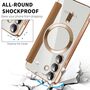 F�r Samsung Galaxy S25 5G Magsafe Kunstleder RFID Schutz H�lle Braun