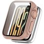 F�r Xiaomi Smart Band 9 Pro Kunststoff PC H�lle + H9 Hart Glas Rosa