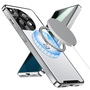 F�r OnePlus 12 Magnetische Magsafe Metall Design Schutz H�lle Silber